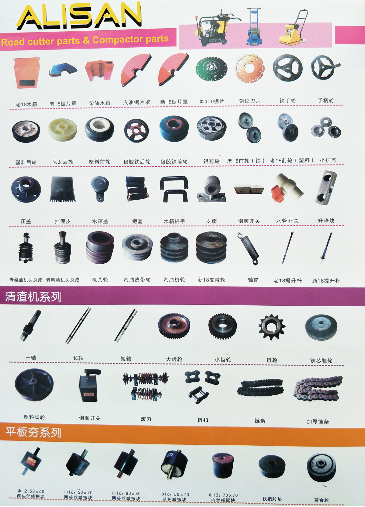 Compactor spare parts